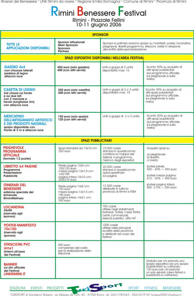 schema modulo partecipazione rimini benessere festival 